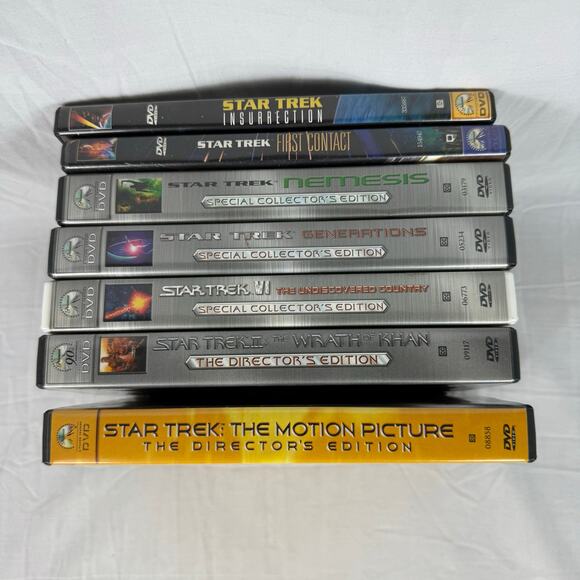 Star Trek Special Collector's Editions DVD Lot of 7 Wrath of Khan Nemesis - Picture 1 of 12